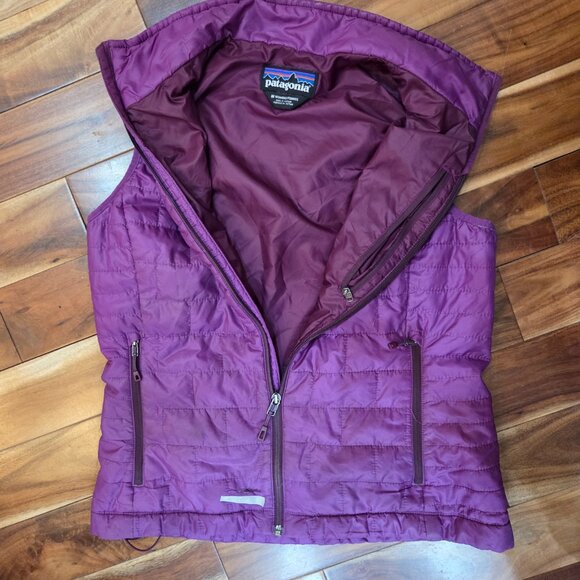 Patagonia Women’s Nano Puff Vest M – Purple Lightweight Insulated - Picture 4 of 7